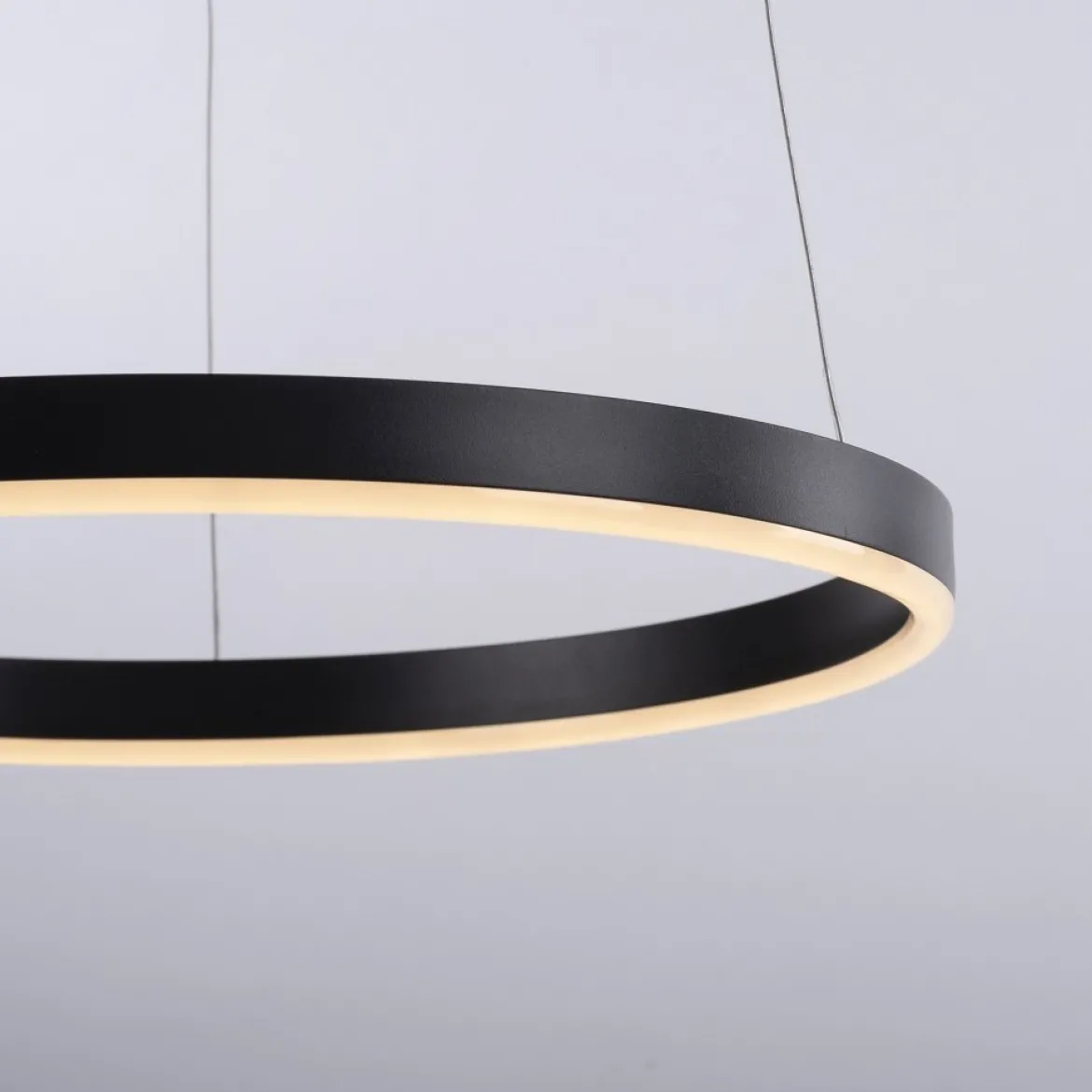 Leuchten Direkt 15393-13 RITUS LED Pendelleuchte Anthrazit rund 40cm dimmbar