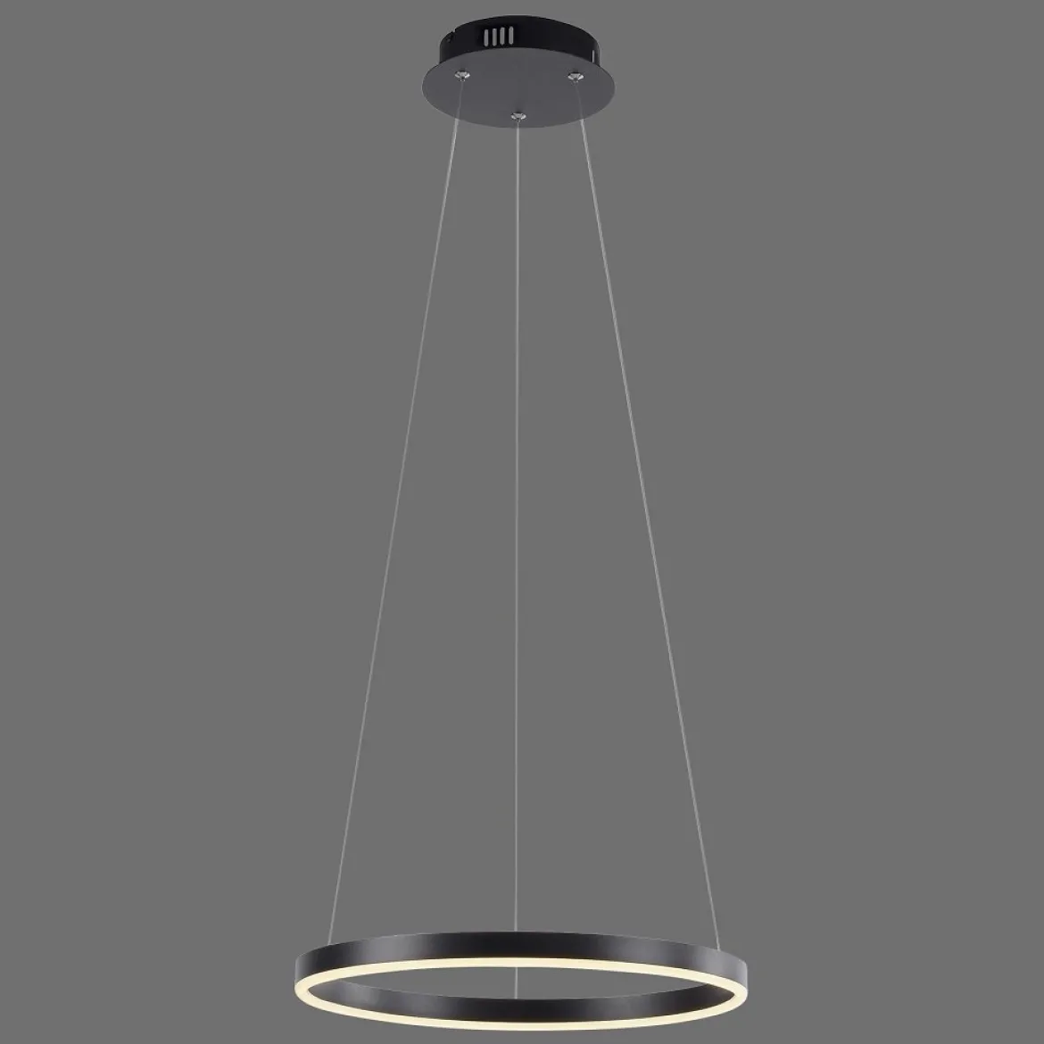 Leuchten Direkt 15393-13 RITUS LED Pendelleuchte Anthrazit rund 40cm dimmbar