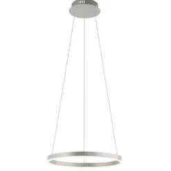 Leuchten Direkt 15393-95 RITUS LED Pendelleuchte Aluminium rund 40cm dimmbar