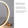 Leuchten Direkt 15390-60 RITUS LED Tischleuchte Messing Matt rund Touchdimmer