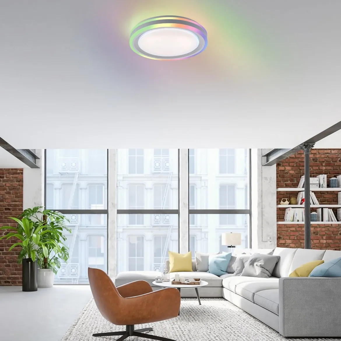 Leuchten Direkt 15152-16 SPHERIC LED Deckenleuchte RGB Rainbow CCT 40cm
