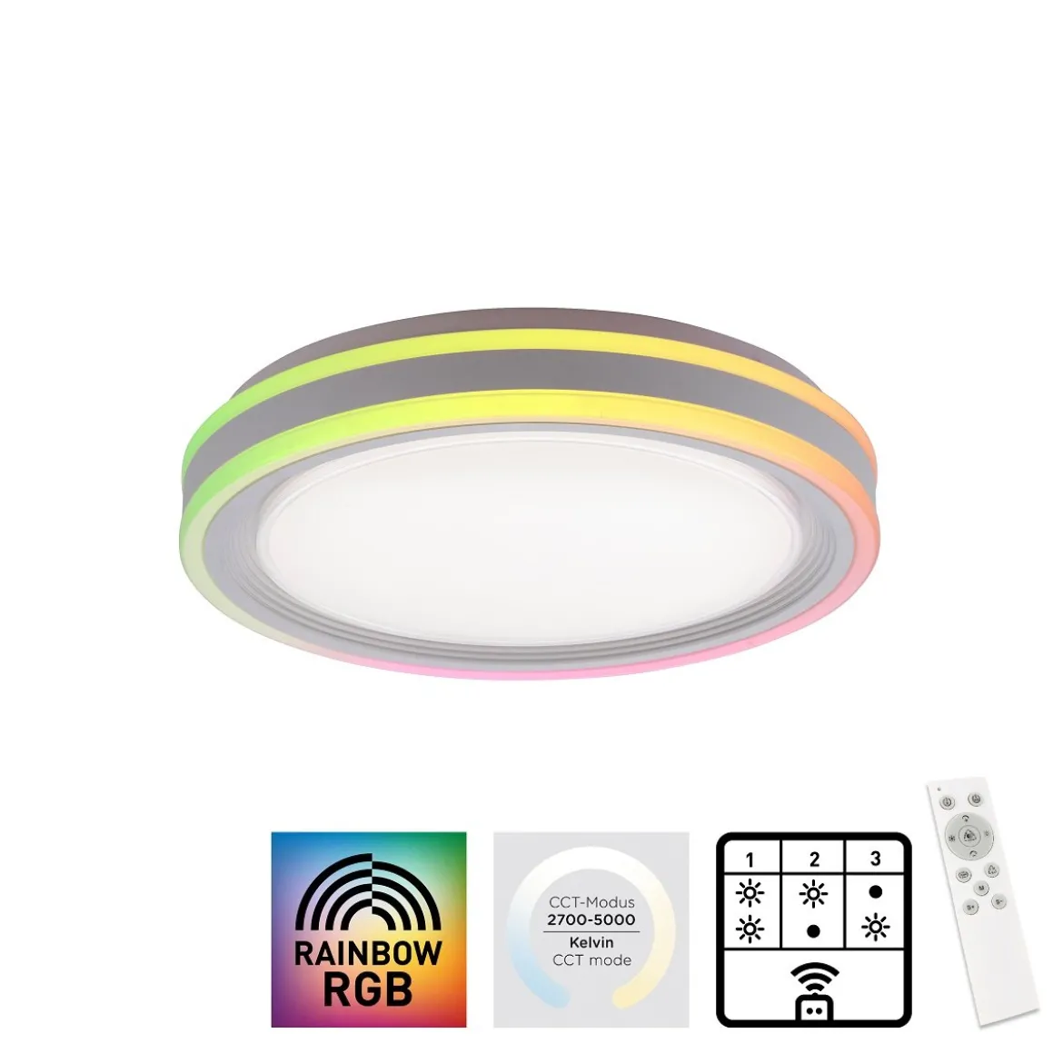 Leuchten Direkt 15152-16 SPHERIC LED Deckenleuchte RGB Rainbow CCT 40cm
