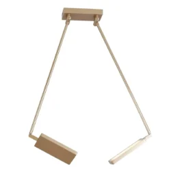 Luce Ambiente Design LED Book PL ORO Deckenleuchte 2-flammig