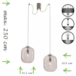 Luce Ambiente Design Nereide C S2 TR Pendelleuchte 2-flammig