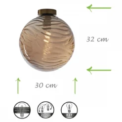 Luce Ambiente Design Nereide G PL30 CH Deckenleuchte 1-flammig