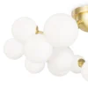 Maytoni Deckenleuchte Dallas 20-flammig gold mattweiss