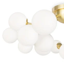 Maytoni Deckenleuchte Dallas 20-flammig gold mattweiss