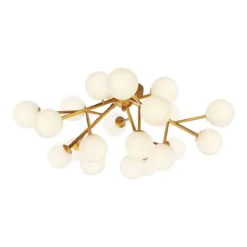 Maytoni Deckenleuchte Dallas 20-flammig gold mattweiss