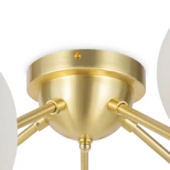 Maytoni Deckenleuchte Dallas 20-flammig gold mattweiss