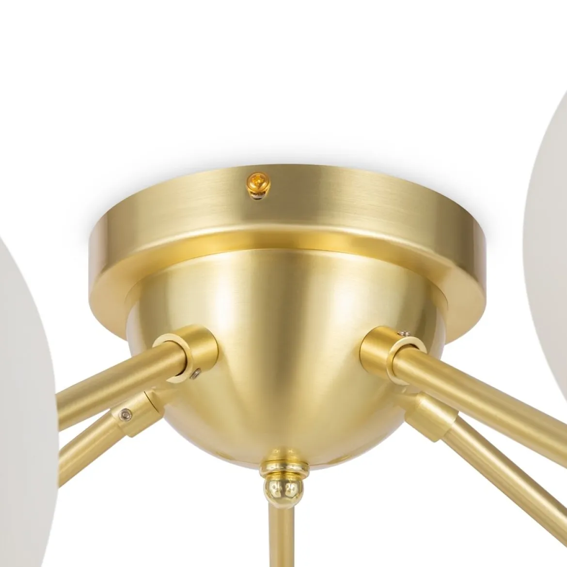 Maytoni Deckenleuchte Dallas 20-flammig gold mattweiss