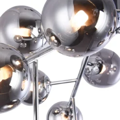 Maytoni Deckenleuchte Dallas 12-flammig rauchglas chrom