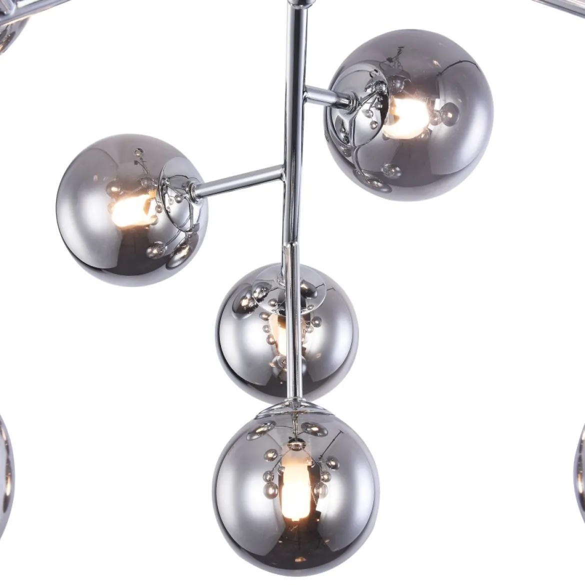 Maytoni Deckenleuchte Dallas 12-flammig rauchglas chrom