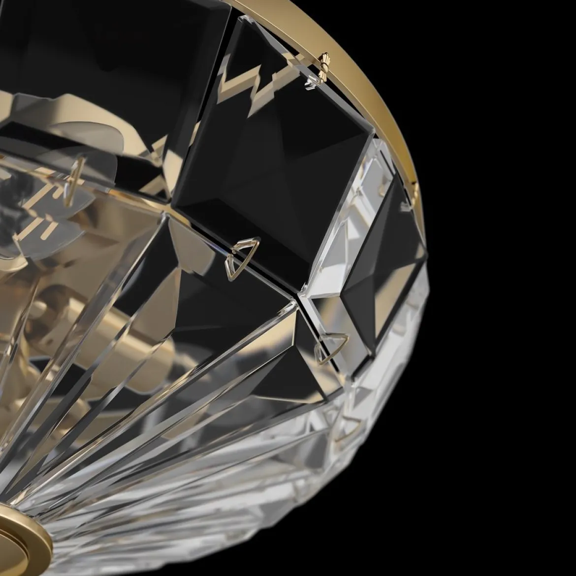 Maytoni Deckenleuchte Facet 40cm goldfarben