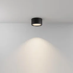 Maytoni Deckenleuchte Hydra schwarz 18cm 3000K IP44
