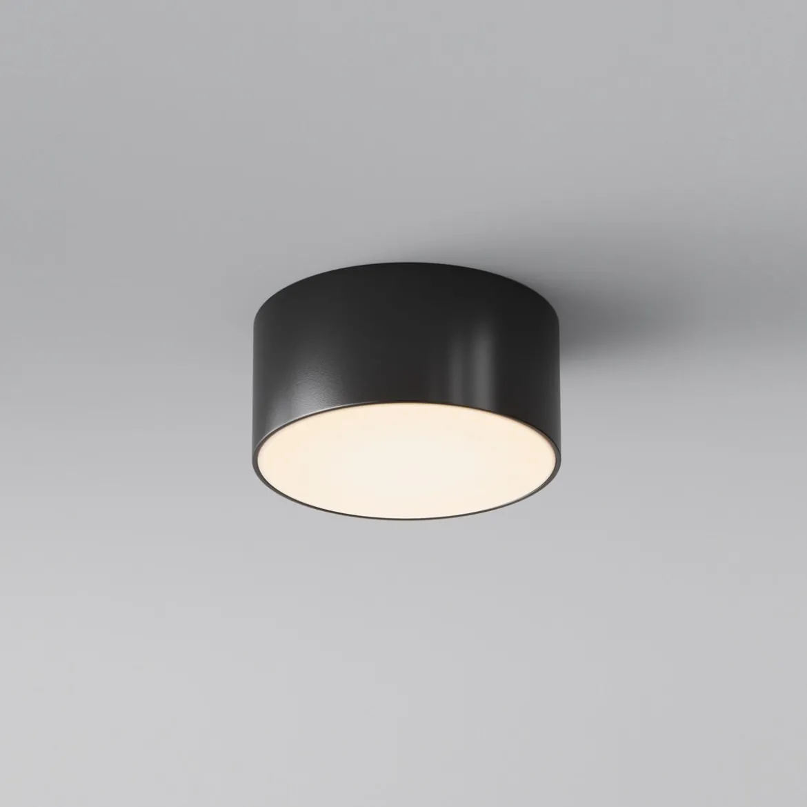 Maytoni Deckenleuchte Zon IP schwarz 12cm 3000K IP65