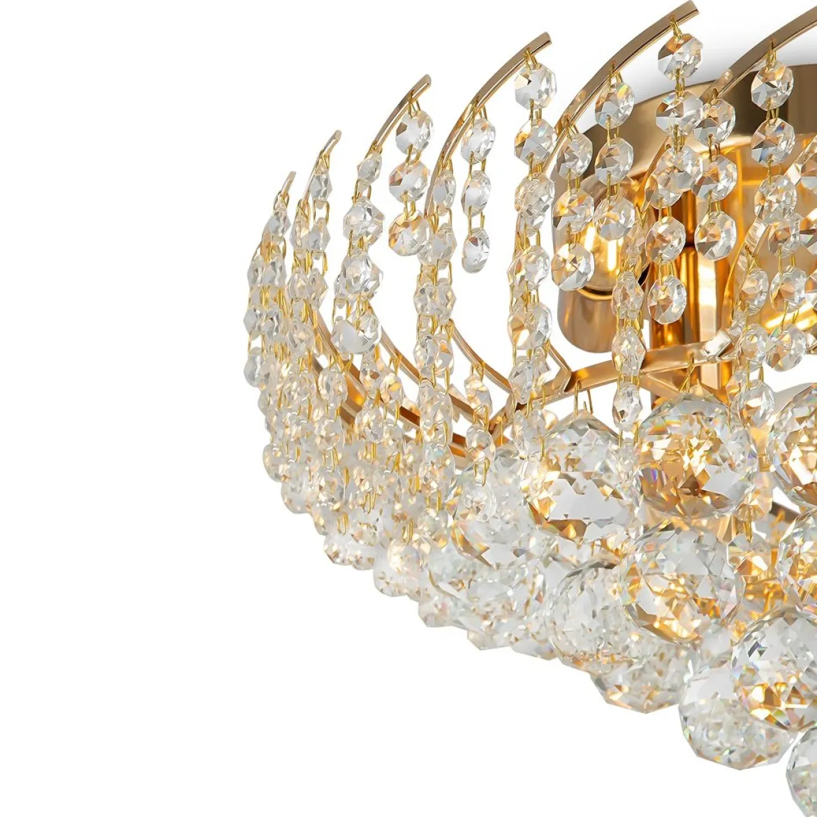 Maytoni Kronleuchter Karolina 6-flammig gold