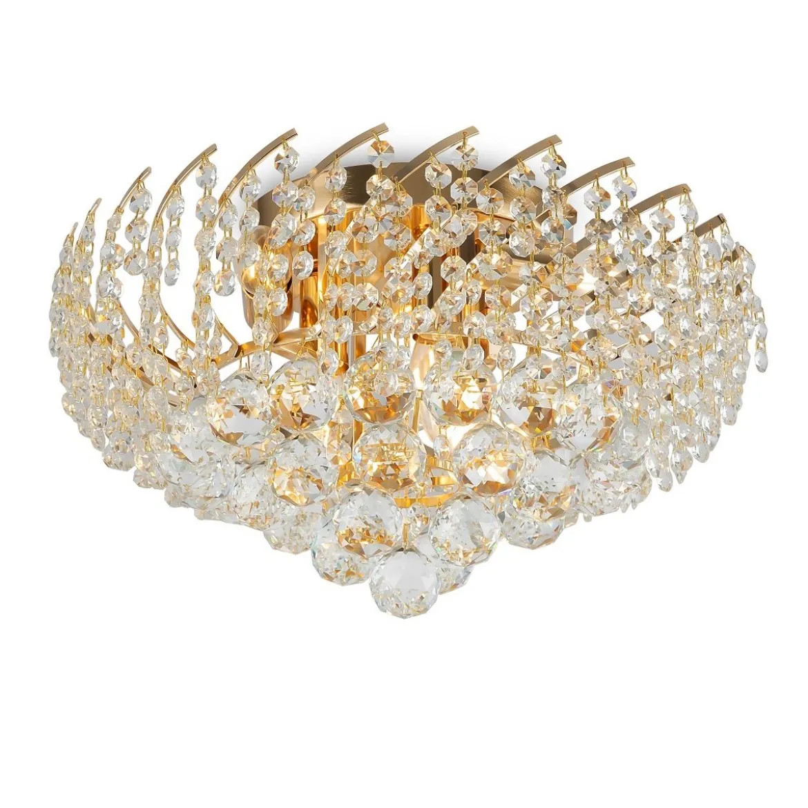 Maytoni Kronleuchter Karolina 6-flammig gold