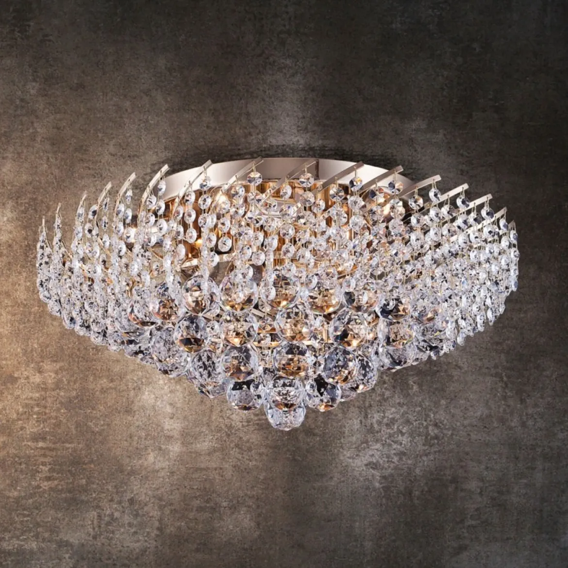 Maytoni Kronleuchter Karolina 9-flammig gold