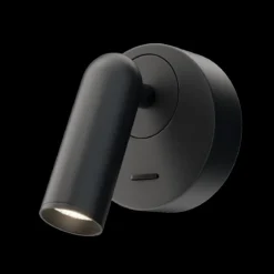 Maytoni LED Wandleuchte Mirax rund schwarz 3000K