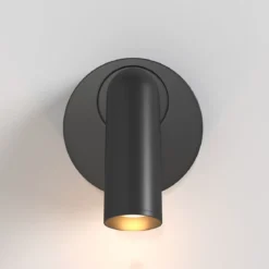 Maytoni LED Wandleuchte Mirax rund schwarz 3000K