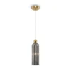Maytoni Pendelleuchte Antic goldfarben rauchglas grau E14