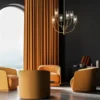 Maytoni Pendelleuchte Arco Classic 6-flammig messingfarben