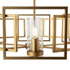 Maytoni Pendelleuchte Bowi House 6-flammig goldfarben