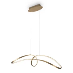 Maytoni Pendelleuchte Curve gold 4000K