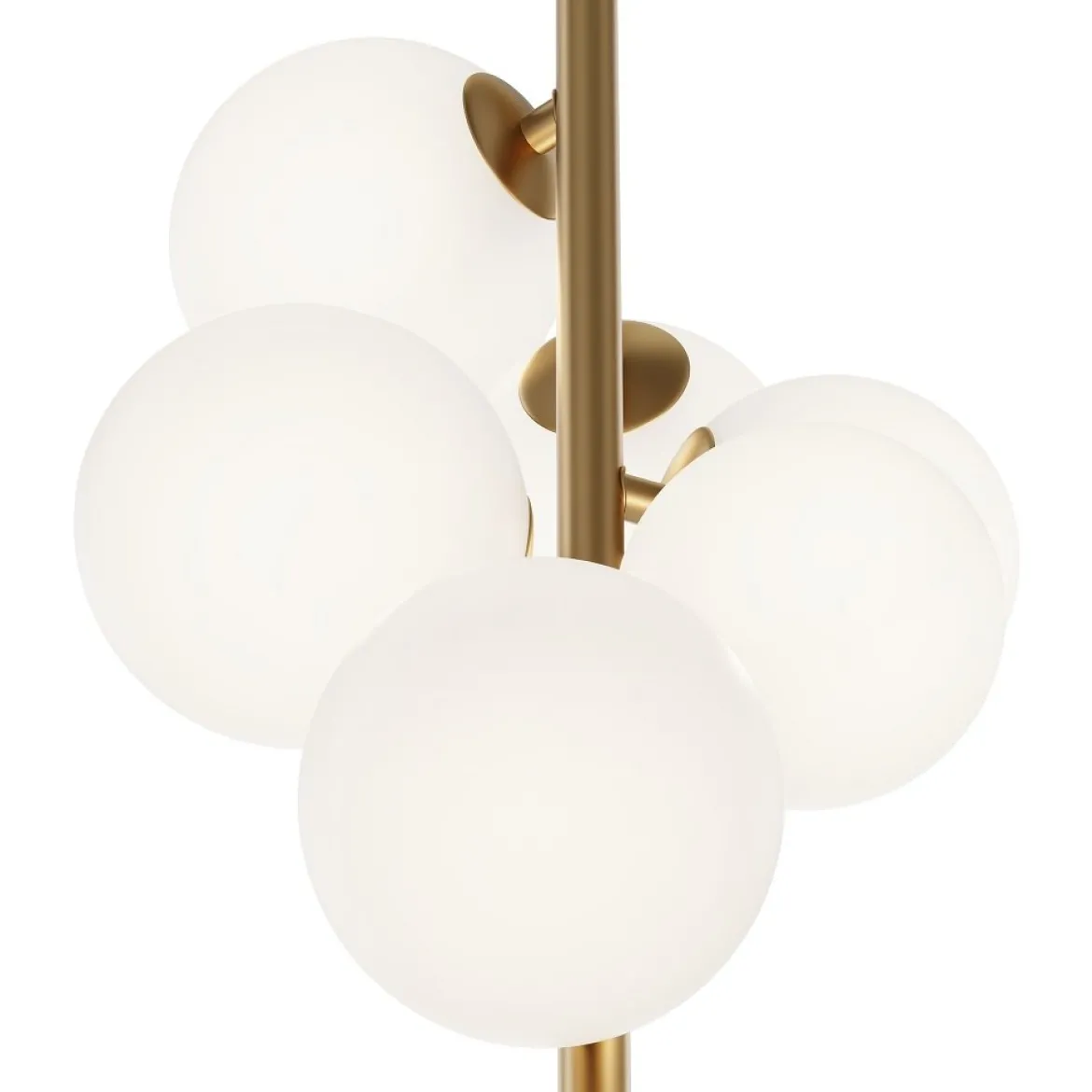 Maytoni Pendelleuchte Dallas 6-flammig gold mattweiss