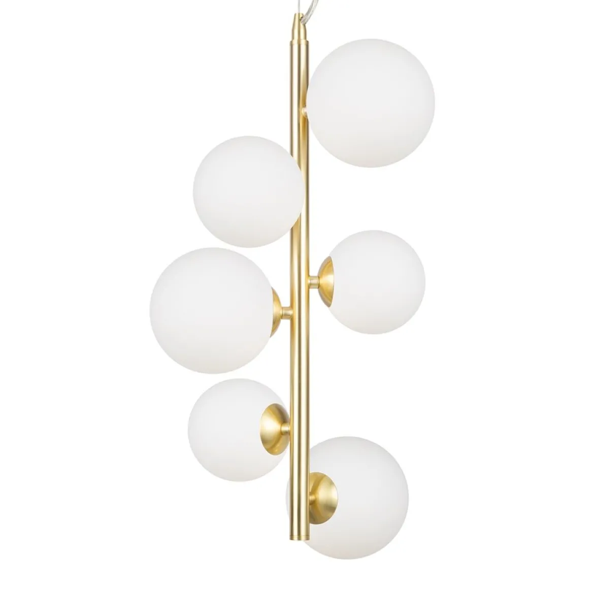 Maytoni Pendelleuchte Dallas 6-flammig gold mattweiss