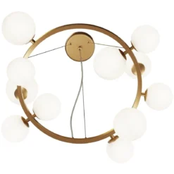 Maytoni Pendelleuchte Dallas 11-flammig gold mattweiss