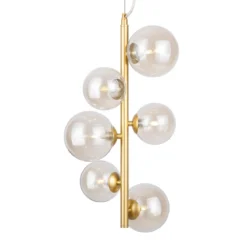 Maytoni Pendelleuchte Dallas 6-flammig gold cognac