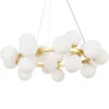 Maytoni Pendelleuchte Dallas 25-flammig gold mattweiss rund