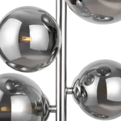 Maytoni Pendelleuchte Dallas 6-flammig chrom rauchglas