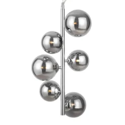 Maytoni Pendelleuchte Dallas 6-flammig chrom rauchglas