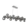 Maytoni Pendelleuchte Dallas 25-flammig chrom rauchglas