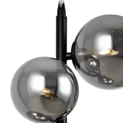 Maytoni Pendelleuchte Dallas 6-flammig schwarz rauchglas