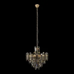 Maytoni Pendelleuchte Flare 6-flammig goldfarben