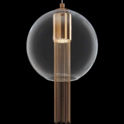 Maytoni Pendelleuchte Flusso bronze 3000K Kugel 25cm