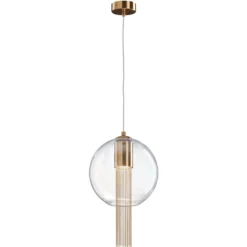 Maytoni Pendelleuchte Flusso bronze 3000K Kugel 25cm