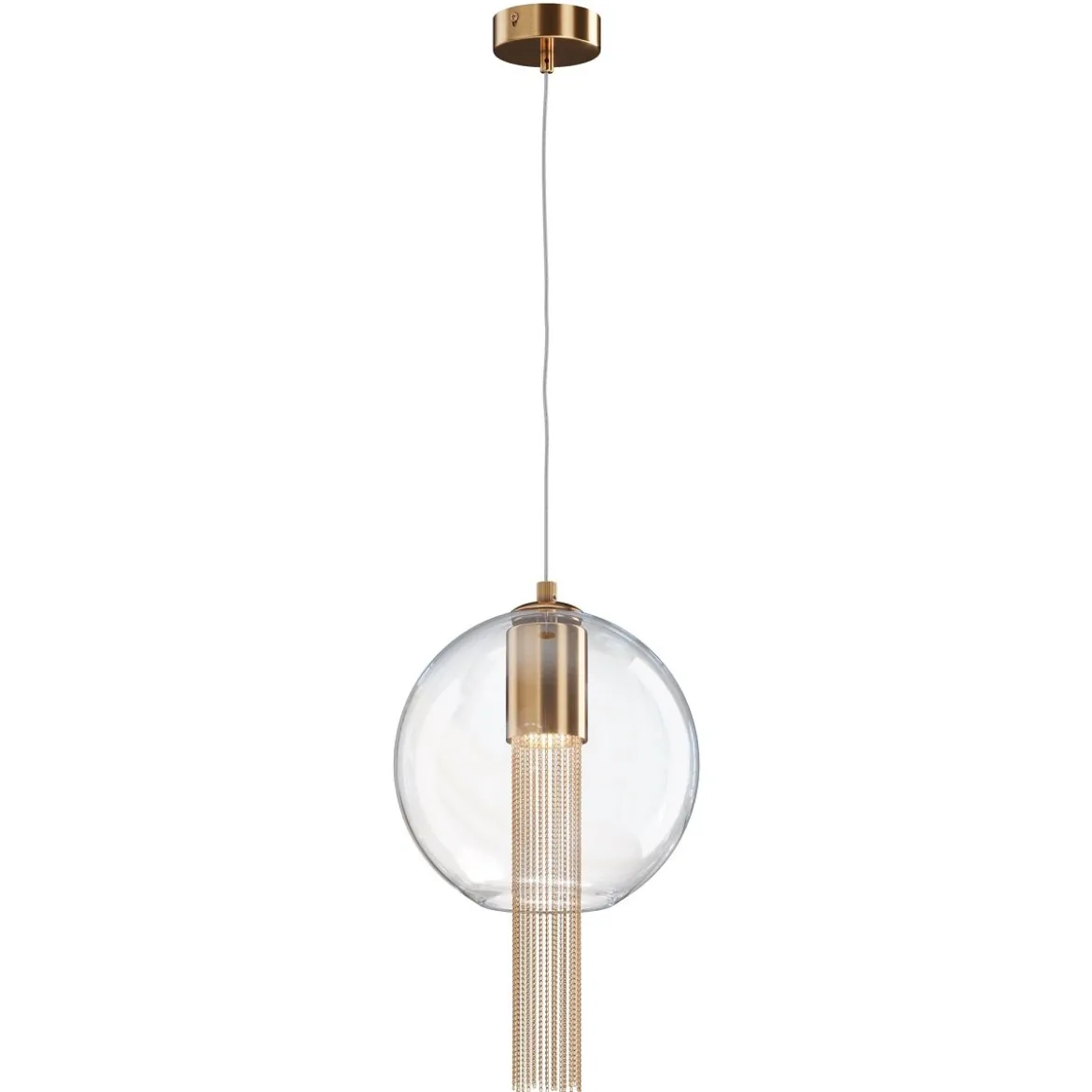 Maytoni Pendelleuchte Flusso bronze 3000K Kugel 25cm