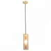 Maytoni Pendelleuchte Gioia 1-flammig  E14 goldfarben Glas