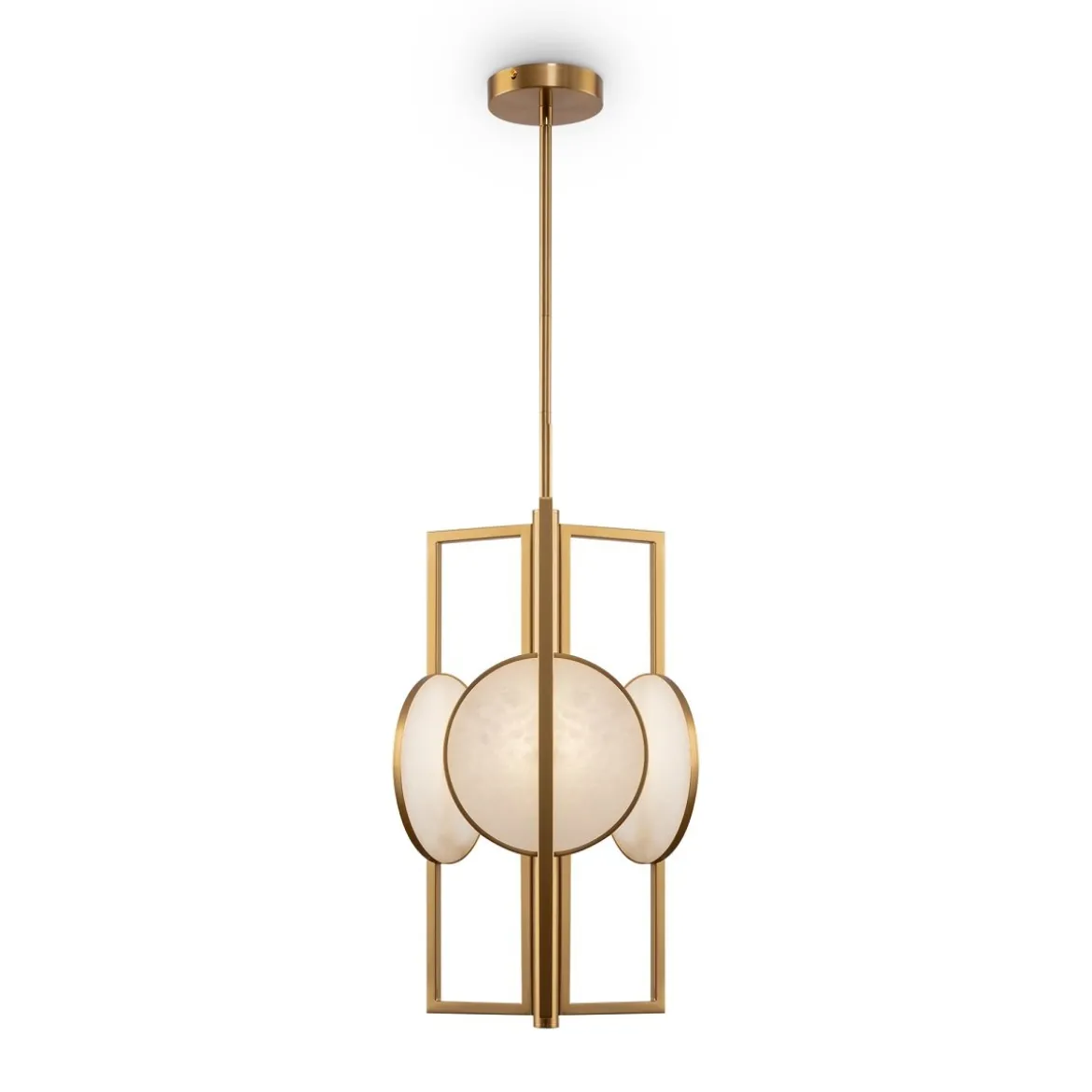 Maytoni Pendelleuchte Marmo gold 3-flammig