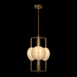 Maytoni Pendelleuchte Marmo gold 3-flammig