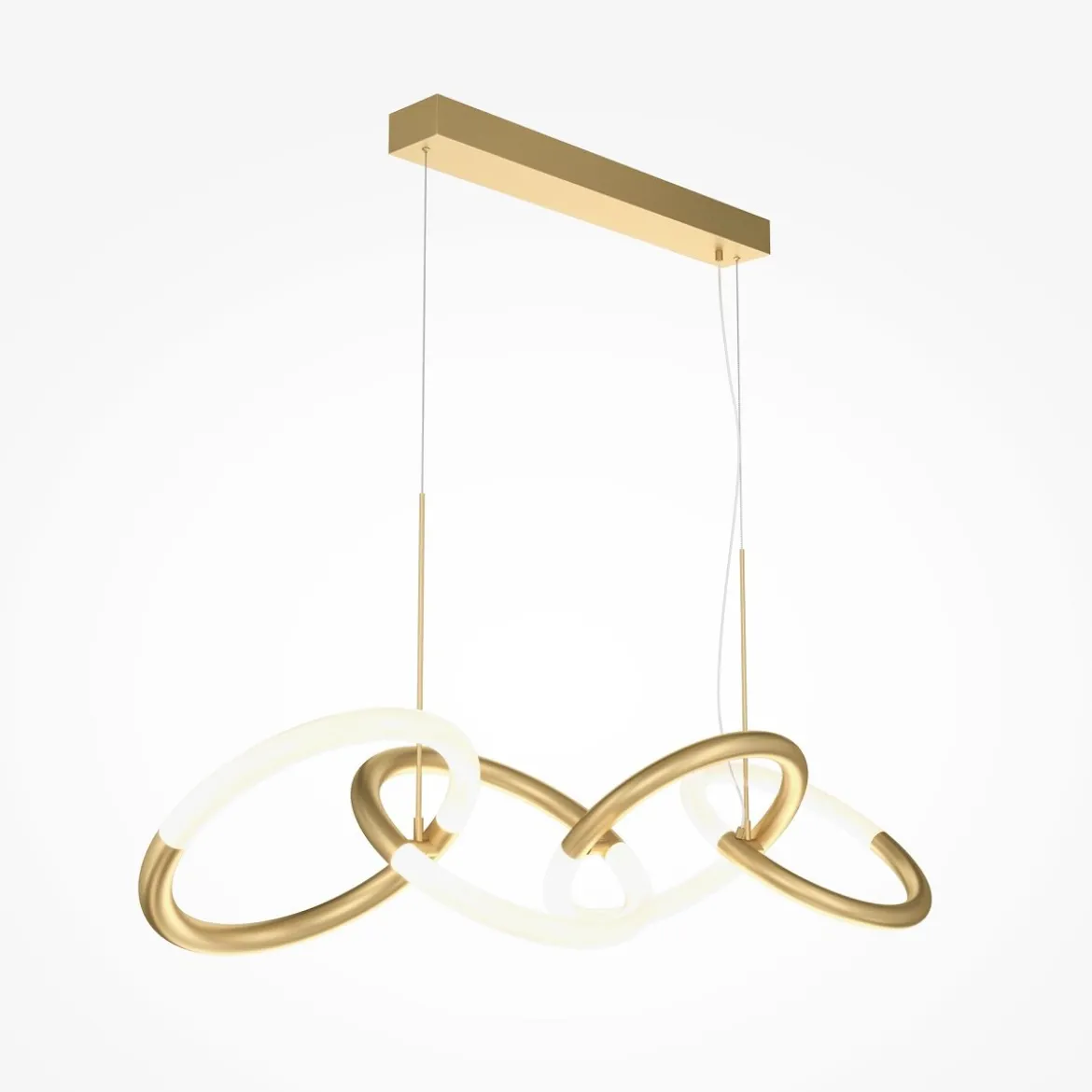Maytoni Pendelleuchte Node gold 3000K 4 Ringe