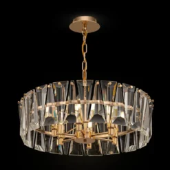 Maytoni Pendelleuchte Puntes 6-flammig gold