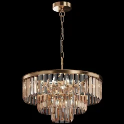 Maytoni Pendelleuchte Revero 7-flammig gold