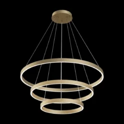 Maytoni Pendelleuchte Rim messing 3 Ringe