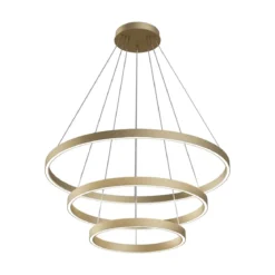Maytoni Pendelleuchte Rim messing 3 Ringe