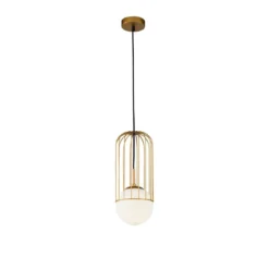 Maytoni Pendelleuchte Telford gold weiß 15cm